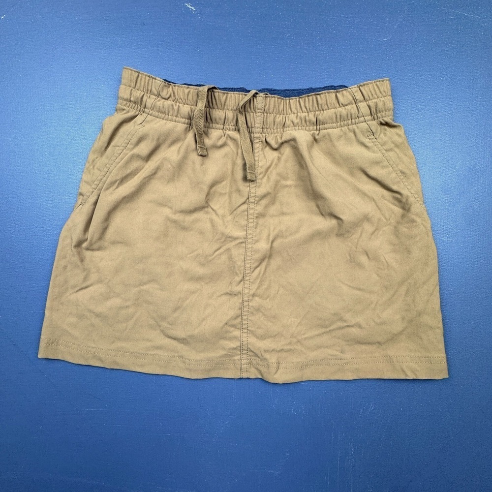 PrAna Mini Skirt Women's Small Brown Tan Elastic Waist Lightweight Casual Boho